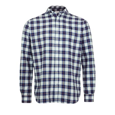 U.S. Polo Assn. U.S. POLO ASSN. Overhemd blauw / lichtoranje / wit