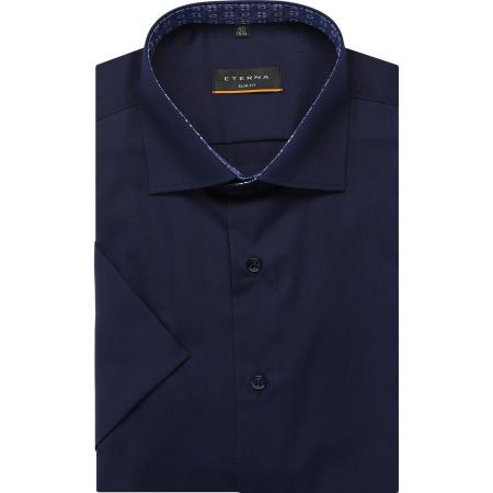 ETERNA Overhemd Korte mouw marine