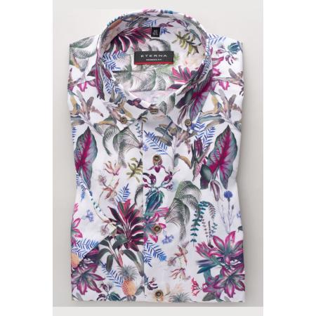 ETERNA Overhemd Korte mouw groen