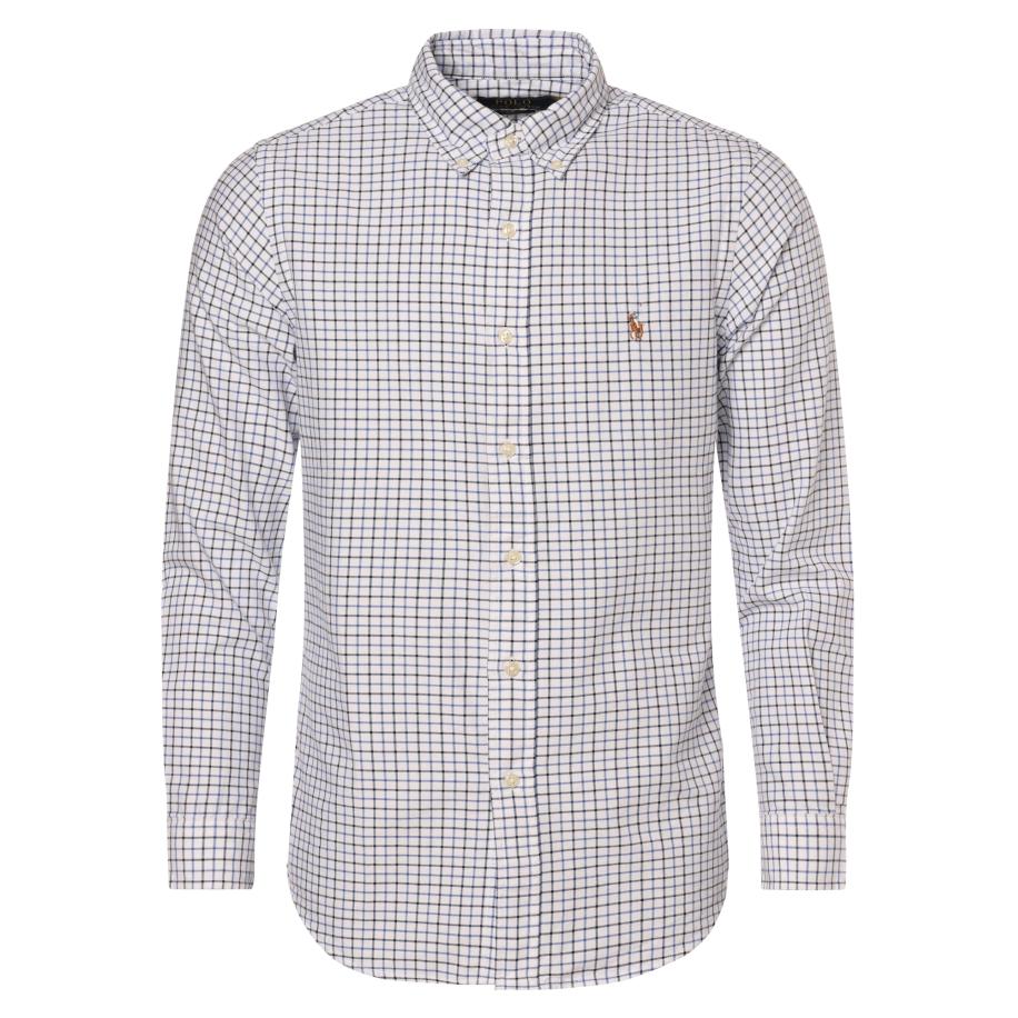 Polo Ralph Lauren Overhemd blauw / zwart / wit Zwart