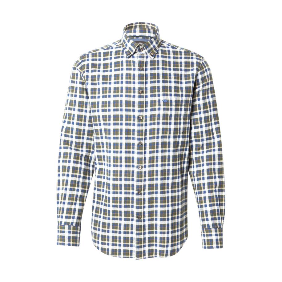 Fynch-Hatton FYNCH-HATTON Overhemd navy / donkergroen / wit -