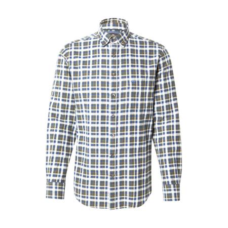 Fynch-Hatton FYNCH-HATTON Overhemd navy / donkergroen / wit
