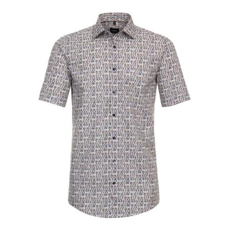 Venti Overhemd Korte mouw bruin