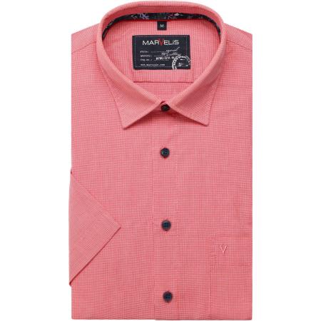 Marvelis Casual Overhemd Korte mouw rood