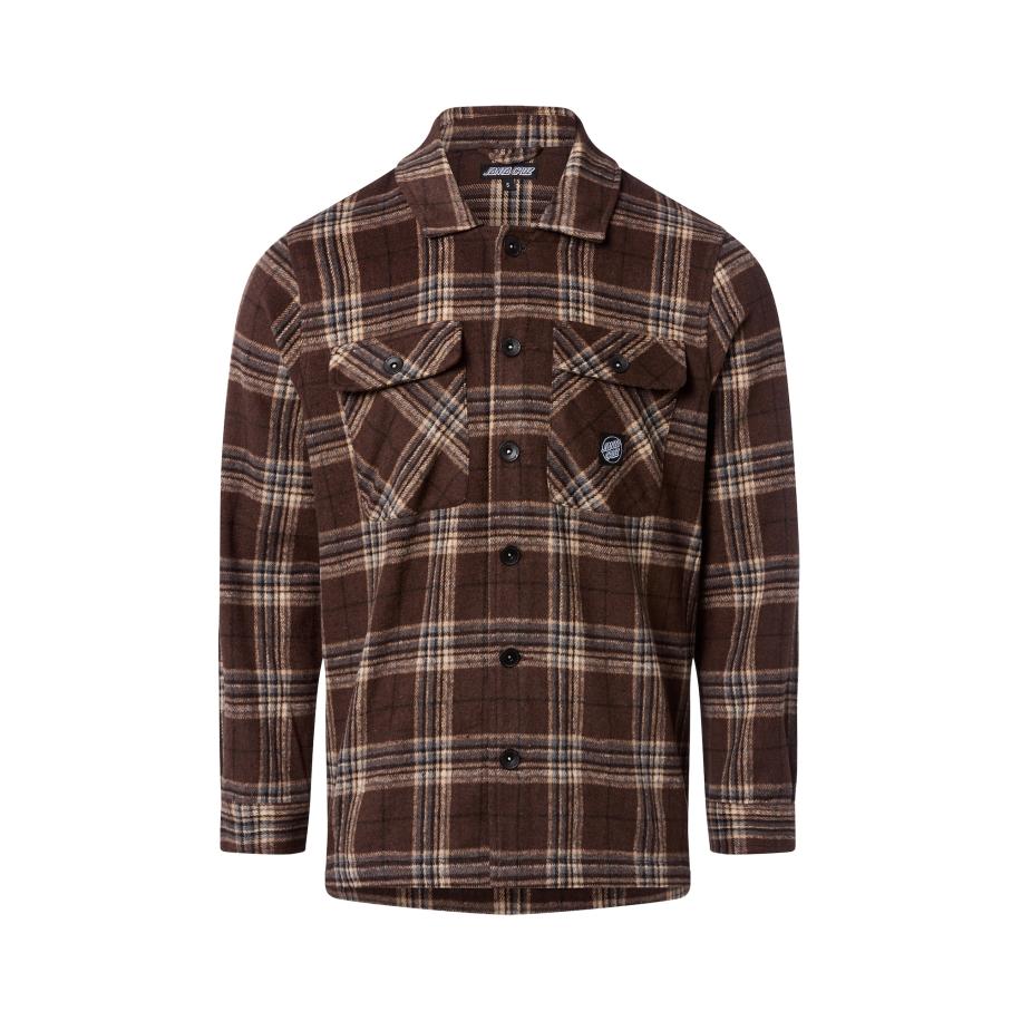 Santa Cruz Santa Cruz Overhemd Lodge Shirt chocoladebruin -