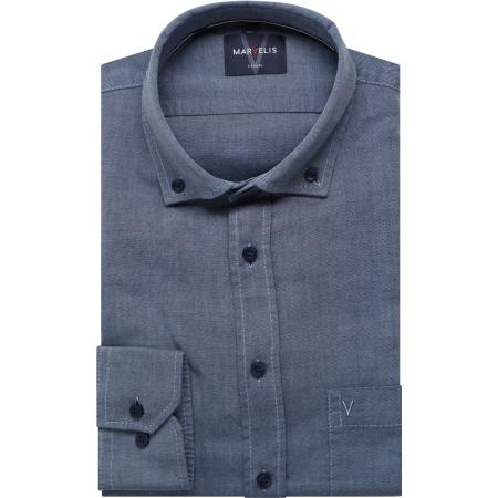 Marvelis Casual Overhemd koninklijk, Effen