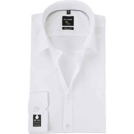 OLYMP No'6 six Skinny Fit Overhemd Wit Extra Lange Mouwen
