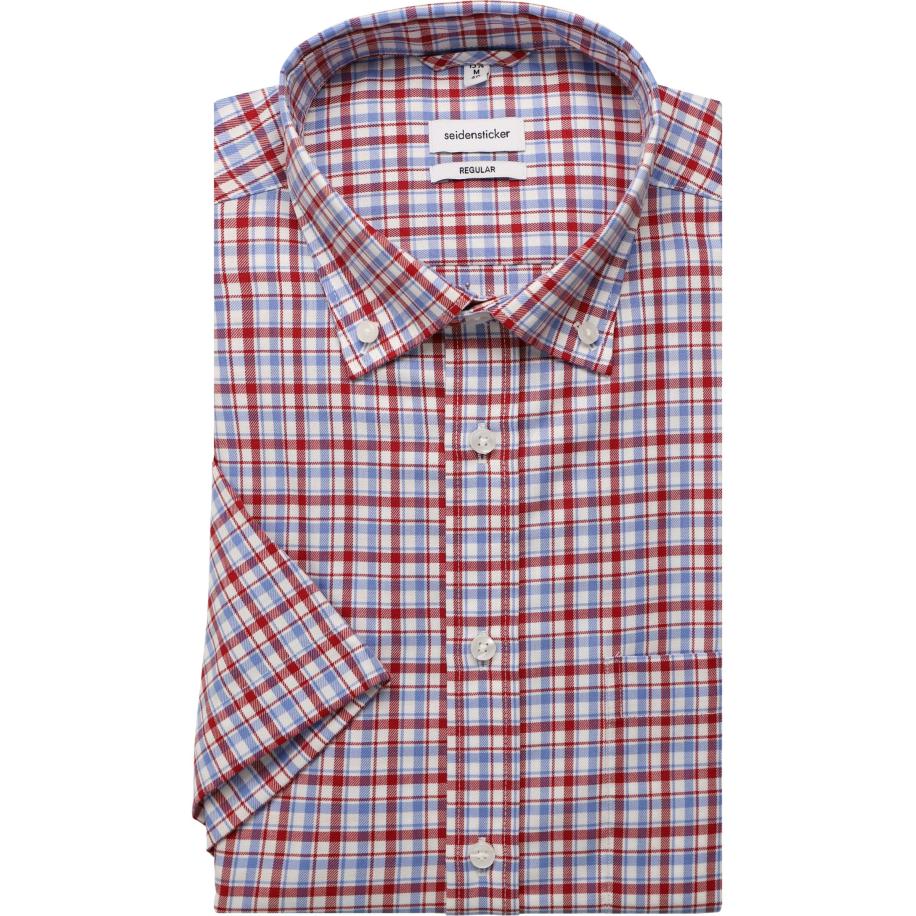 Seidensticker Overhemd Korte mouw rood Rood