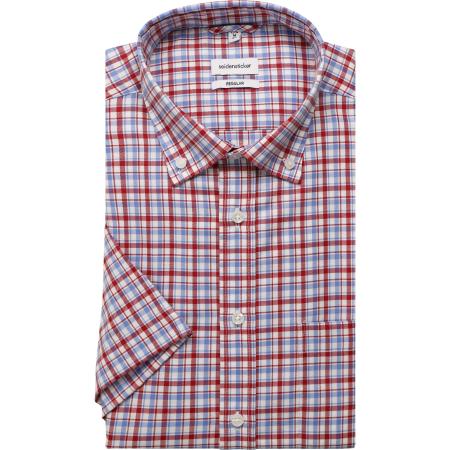 Seidensticker Overhemd Korte mouw rood