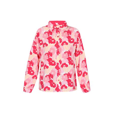 SANIKA SANIKA Blouse beige / pink / rosa / donkerroze / wit