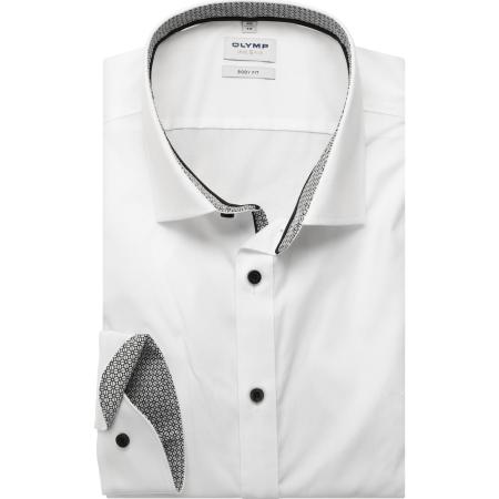 OLYMP Level Five Overhemd wit, Effen