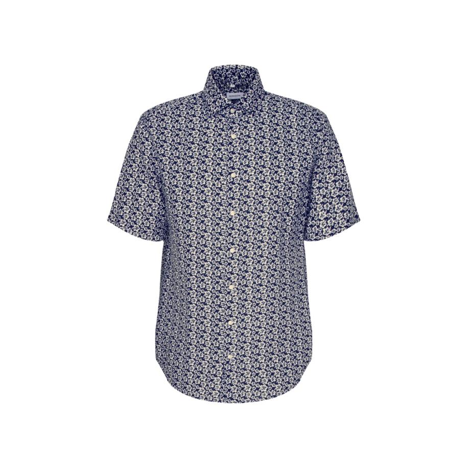 Seidensticker SEIDENSTICKER Overhemd donkerblauw / wit -