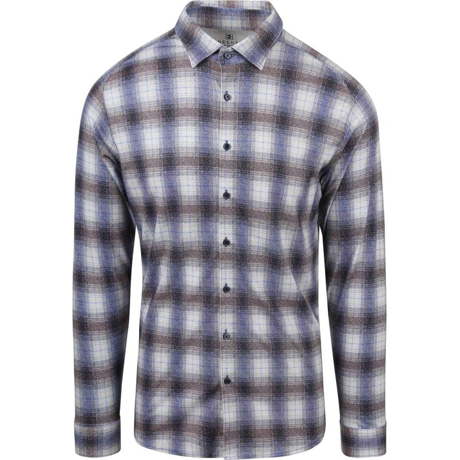 Desoto Overhemd Kent Ruiten Blauw Blauw