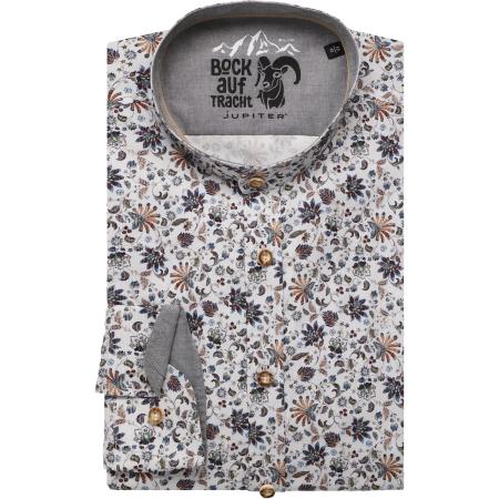 Jupiter Traditioneel overhemd groen, Motief