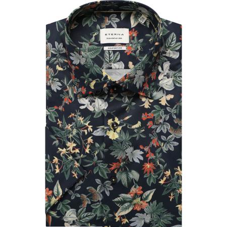 ETERNA Overhemd Korte mouw marine