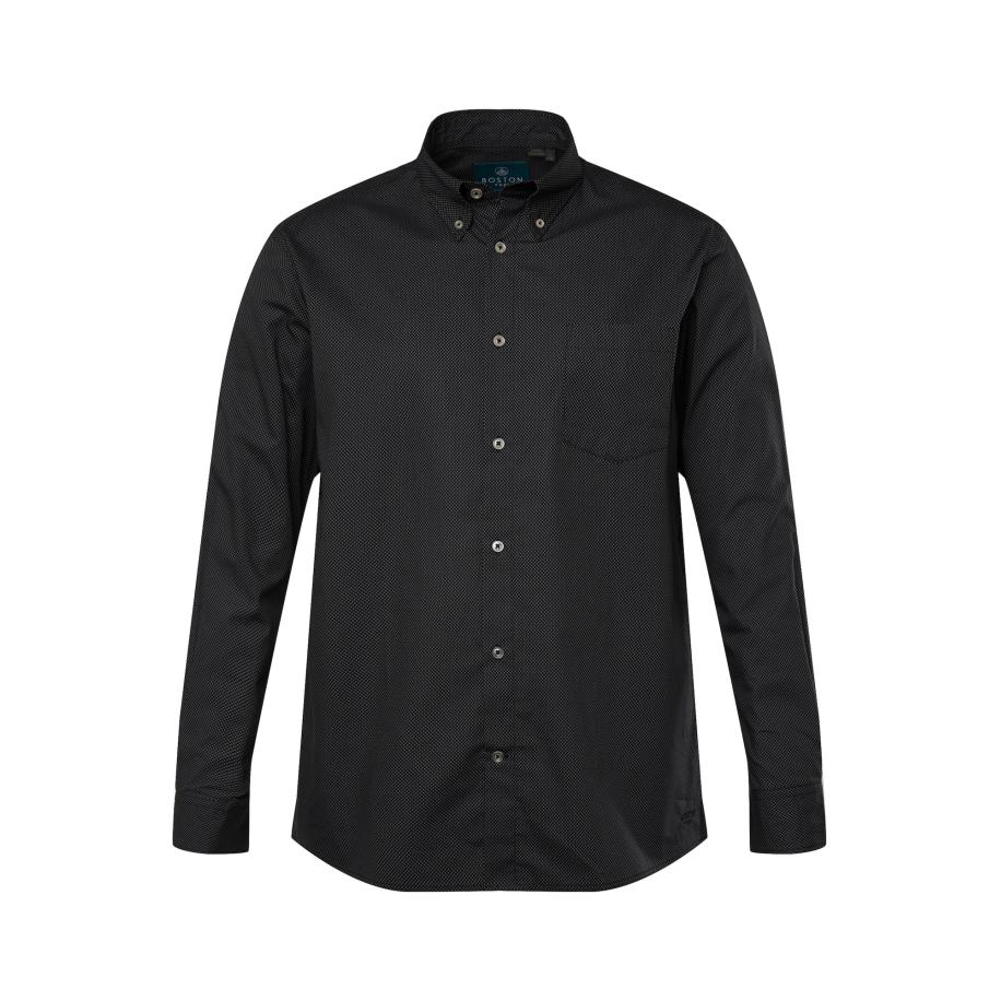 Boston Park Boston Park Overhemd zwart -