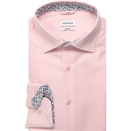 Seidensticker Overhemd roze, Effen