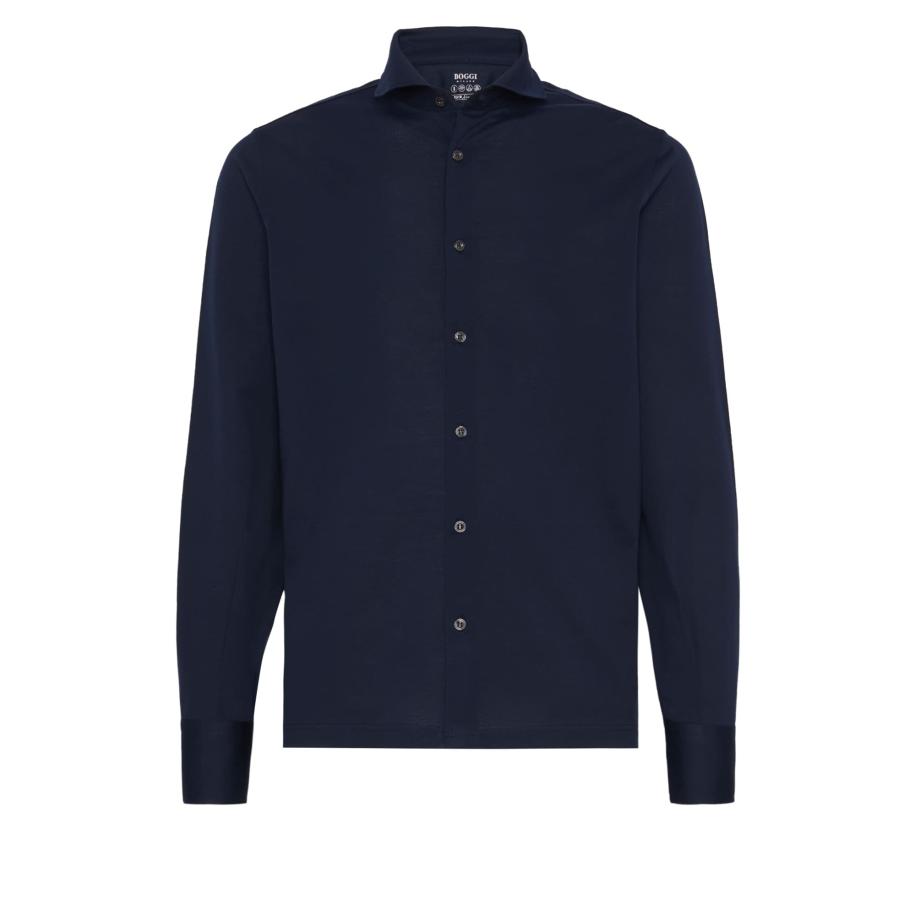 Boggi Milano Boggi Milano Overhemd Filo Di Scozia marine -