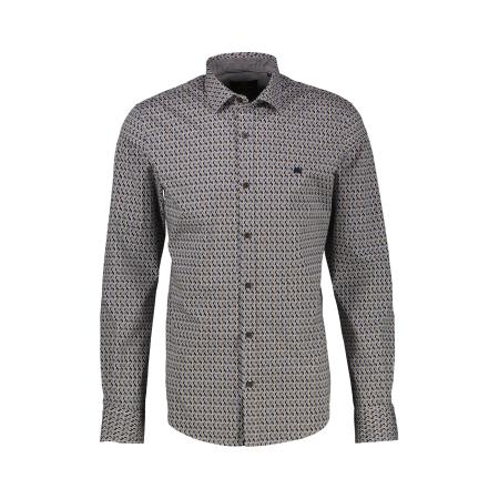 Lerros LERROS Overhemd azuur / bruin / zwart