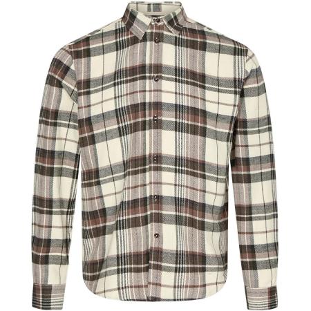 Anerkjendt Overhemd Louis Ruit Beige