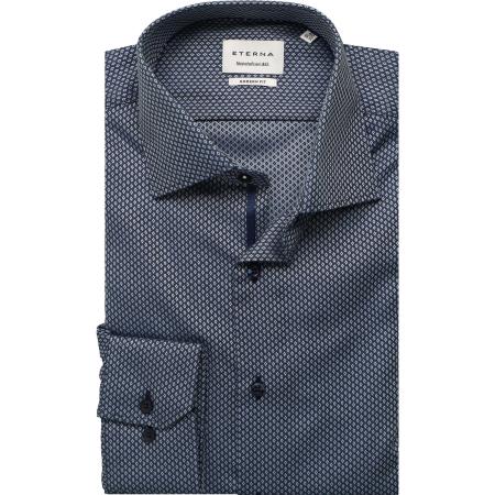 ETERNA Overhemd donkerblauw, Motief