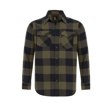 Jacey Quinn Jacey Quinn Overhemd olijfgroen / zwart