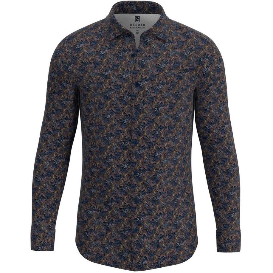 Desoto Overhemd Kent Figuren Multicolour Multicolor