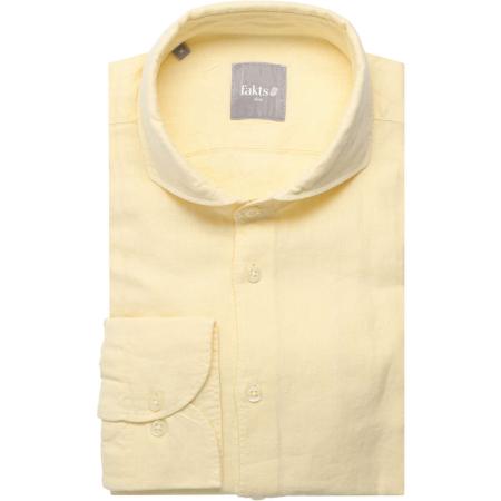 fakts Overhemd geel, Effen