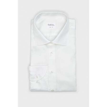 fakts Busy Overhemd wit, Effen