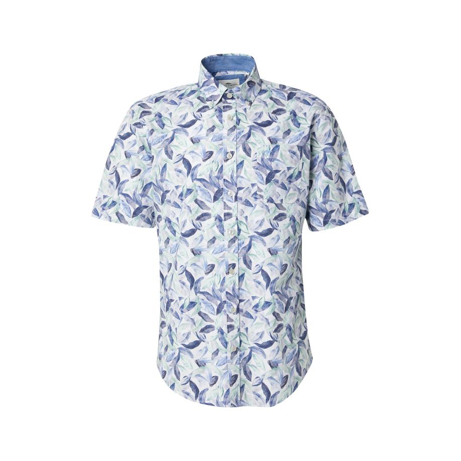 Fynch-Hatton FYNCH-HATTON Overhemd navy / duifblauw / wit -