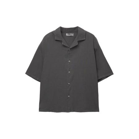 Pull&Bear Pull&Bear Overhemd donkergrijs