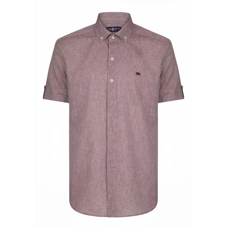 Jimmy Sanders Jimmy Sanders Overhemd bordeaux -