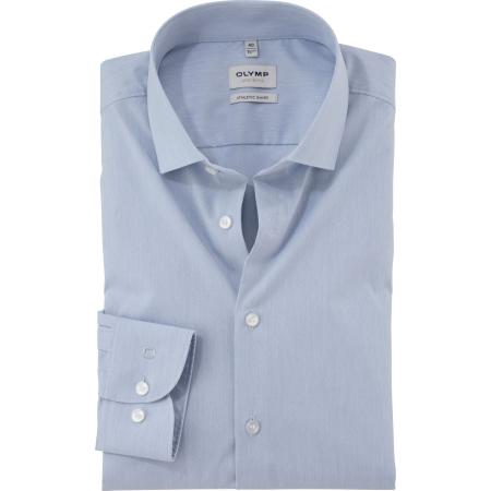 OLYMP Level Five Overhemd blauw, Effen
