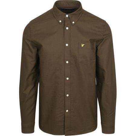 Lyle & Scott Shirt Plain Oxford Olive