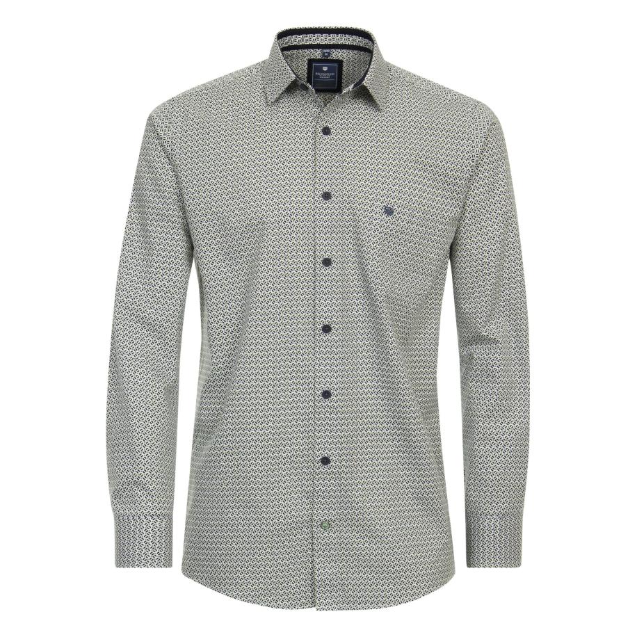 Redmond Casual Overhemd groen, Bedrukt Groen
