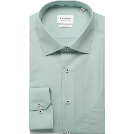 ETERNA Overhemd lichtgroen, Effen