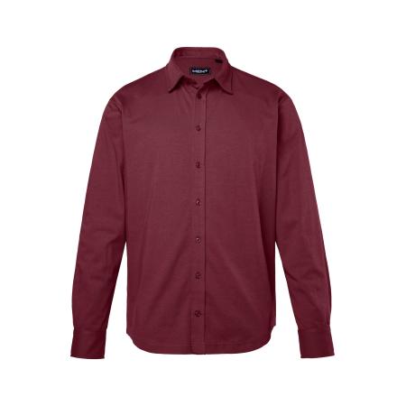 men plus Men Plus Overhemd wijnrood