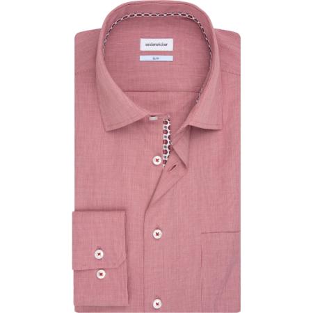 Seidensticker Overhemd rood, Effen