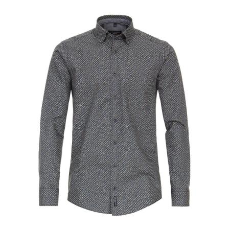 Casa Moda Casual Overhemd groen, Bedrukt