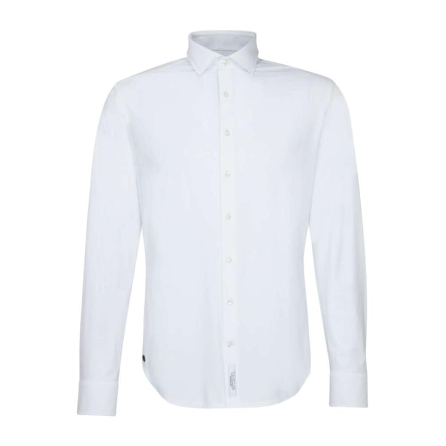 Jacques Britt Smart Business Jersey shirt wit, Effen Wit