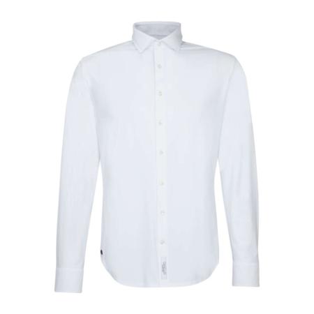 Jacques Britt Smart Business Jersey shirt wit, Effen