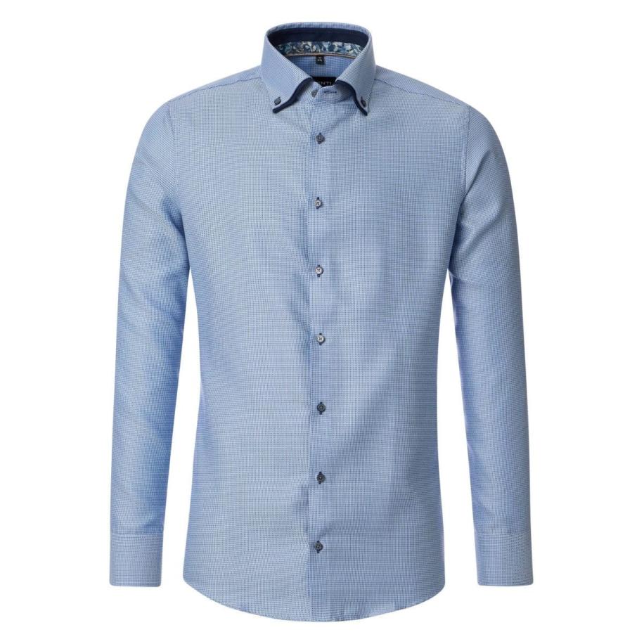 Venti Overhemd blauw, Faux-uni Blauw
