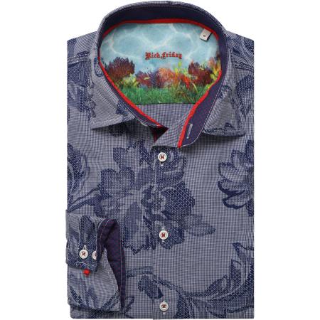 Rich Friday by Jupiter Overhemd blauw, Motief