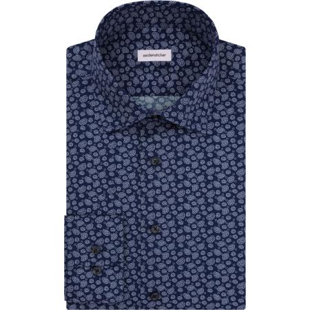 Seidensticker Overhemd donkerblauw, Paisley