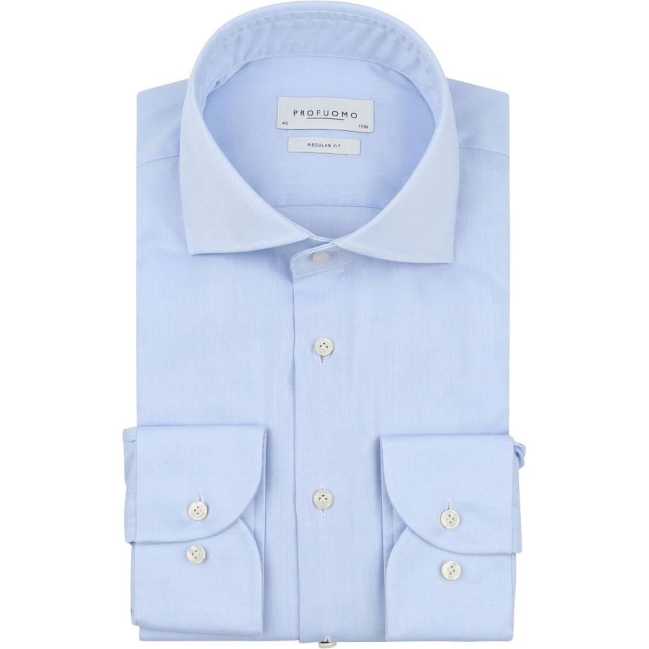 Profuomo Overhemd Norris Lichtblauw Blauw