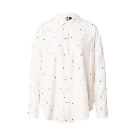 Vero Moda VERO MODA Blouse VMNORA beige / rood / wit