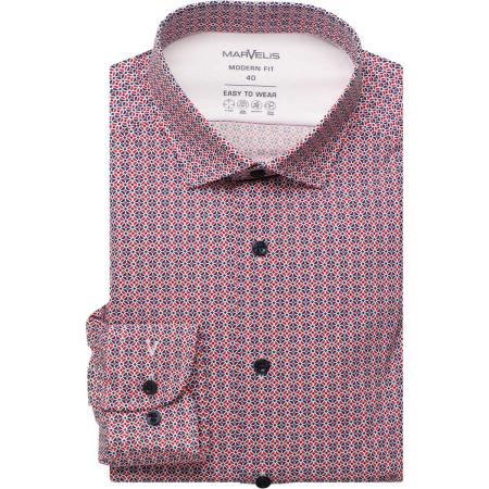 Marvelis Performance Jersey shirt rood/blauw, Motief