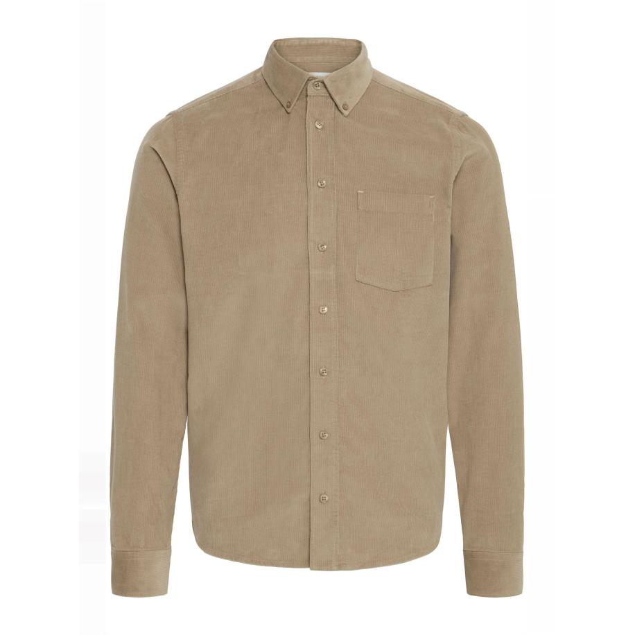 Casual Friday Casual Friday Overhemd Anton donkerbeige -
