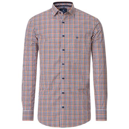Redmond Casual Overhemd rood, Ruit