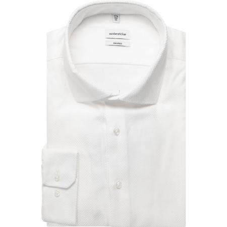 Seidensticker Overhemd wit, Gestreept